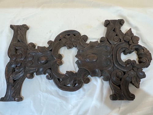 Antique carved oak decorative - antique,