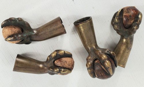 Brass eagle claw feet wood - eagle,