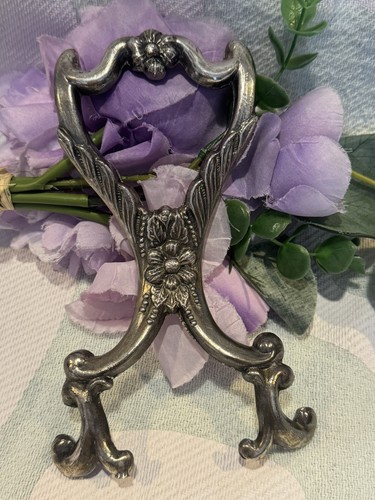 Vintage silver plate ornate - silver,