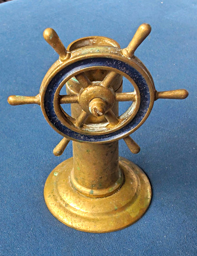 Antique german brass ship - german, ship's